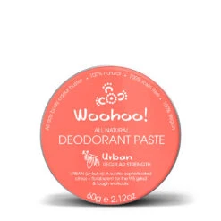 Woohoo! Body All Natural Deodorant Paste 2.1 Oz Full Size Tin