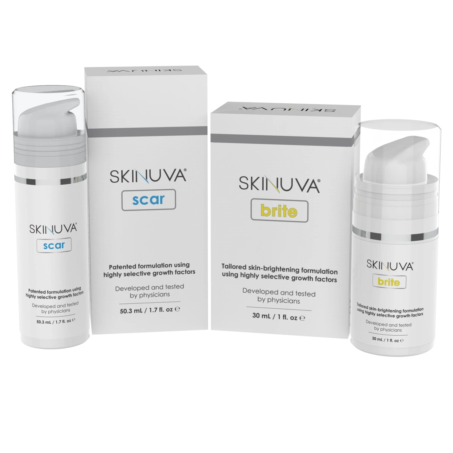 Skinuva Scar Cream (1.7 Oz) + Skinuva Brite (1 Oz) 3 Skinuva Scar Cream (1.7 Oz) + Skinuva Brite (1 Oz)