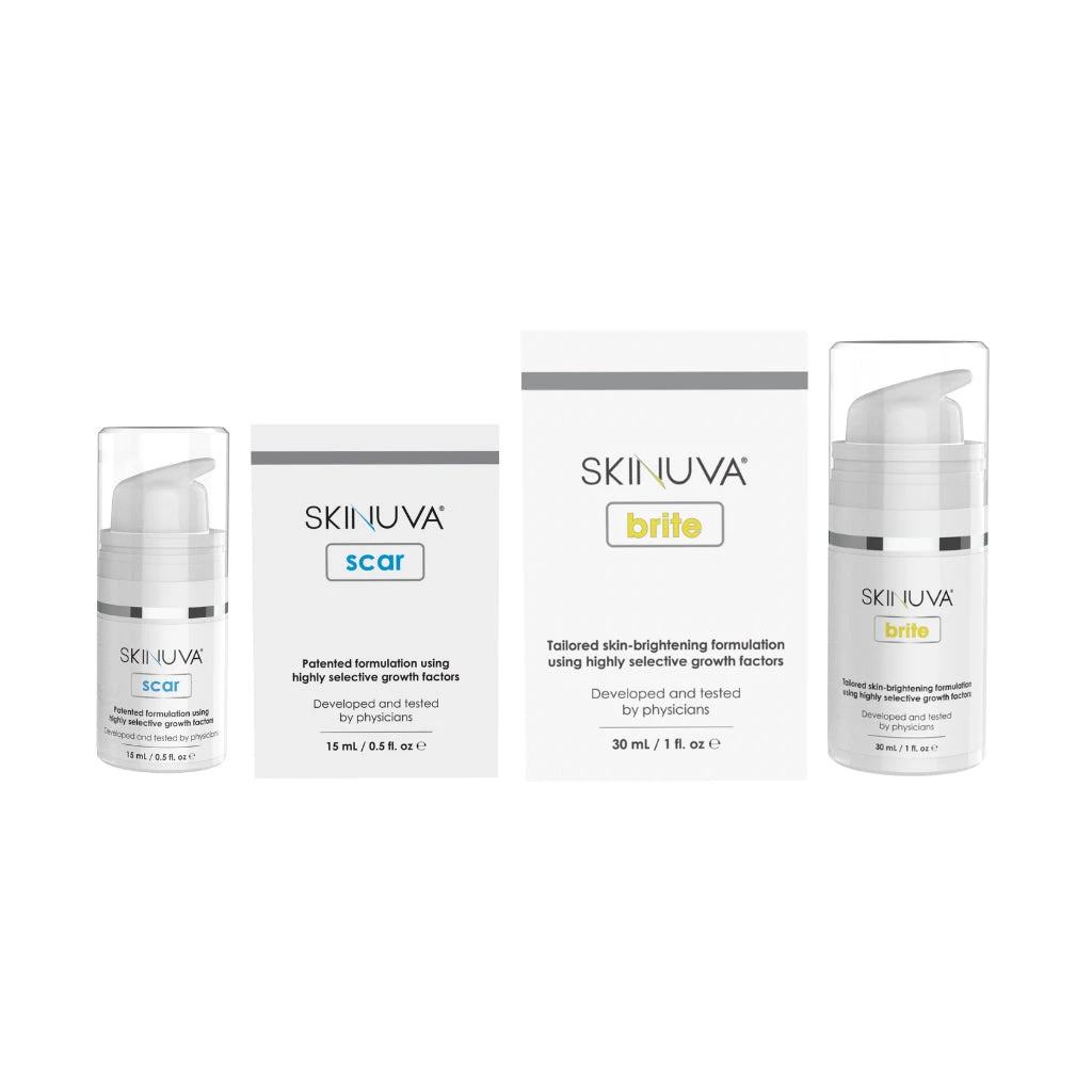 Skinuva Scar Cream (0.5 Oz) + Skinuva Brite (1 Oz) 3 Skinuva Scar Cream (0.5 Oz) + Skinuva Brite (1 Oz)