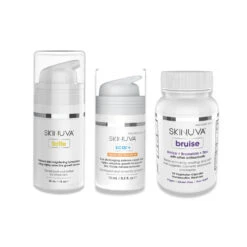 Skinuva Complete Care System + SPF: Skinuva Scar+ Cream (0.5 Oz) + Skinuva Brite (1 Oz) + Skinuva Bruise