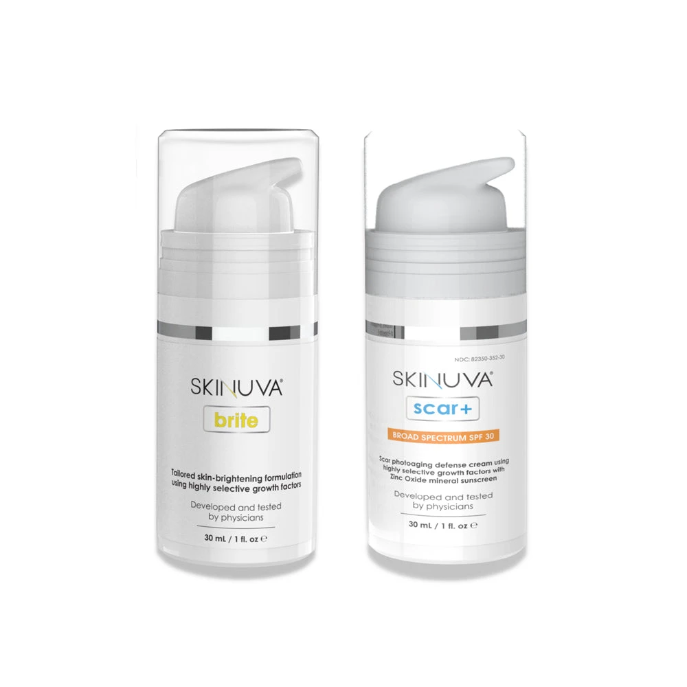 Skinuva Scar+ Cream (1 Oz) + Skinuva Brite (1 Oz) 3 Skinuva Scar+ Cream (1 Oz) + Skinuva Brite (1 Oz)