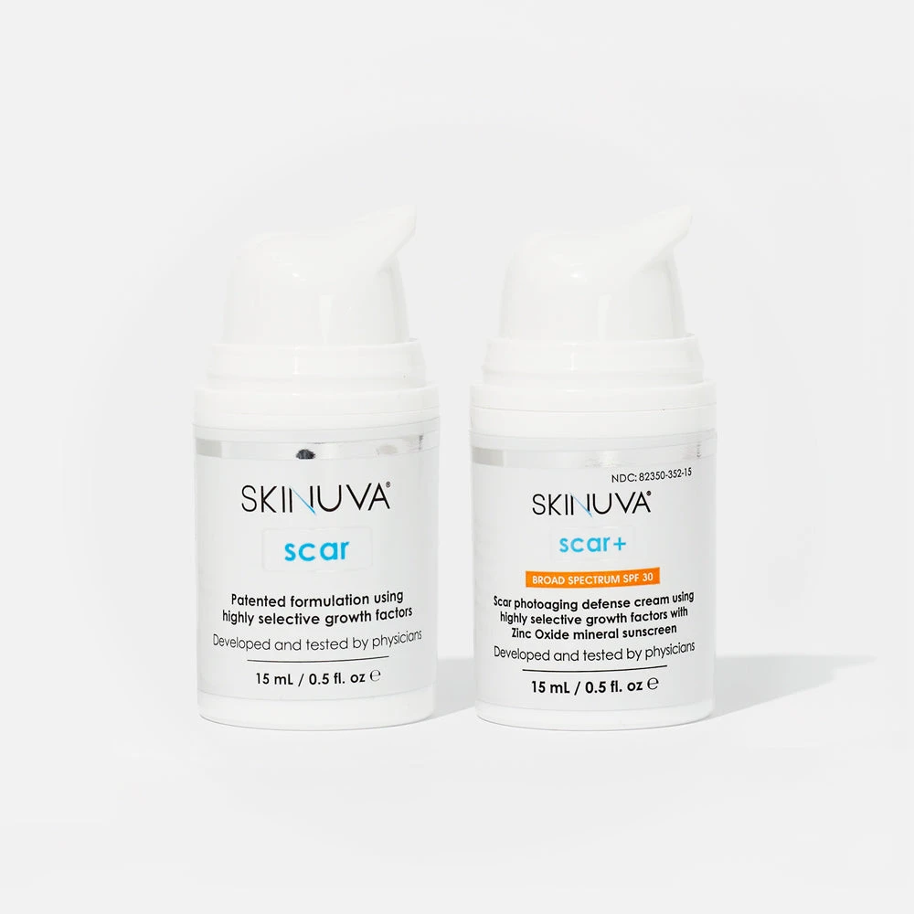 Skinuva Day + Night Scar Bundle: Skinuva Scar+ (0.5 Oz) + Skinuva Scar (0.5 Oz) 3 Skinuva Day + Night Scar Bundle: Skinuva Scar+ (0.5 Oz) + Skinuva Scar (0.5 Oz)